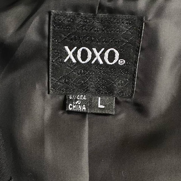 Vintage Y2K XOXO Women's Black Short Sleeve Blazer Jacket - Picture 5 of 8